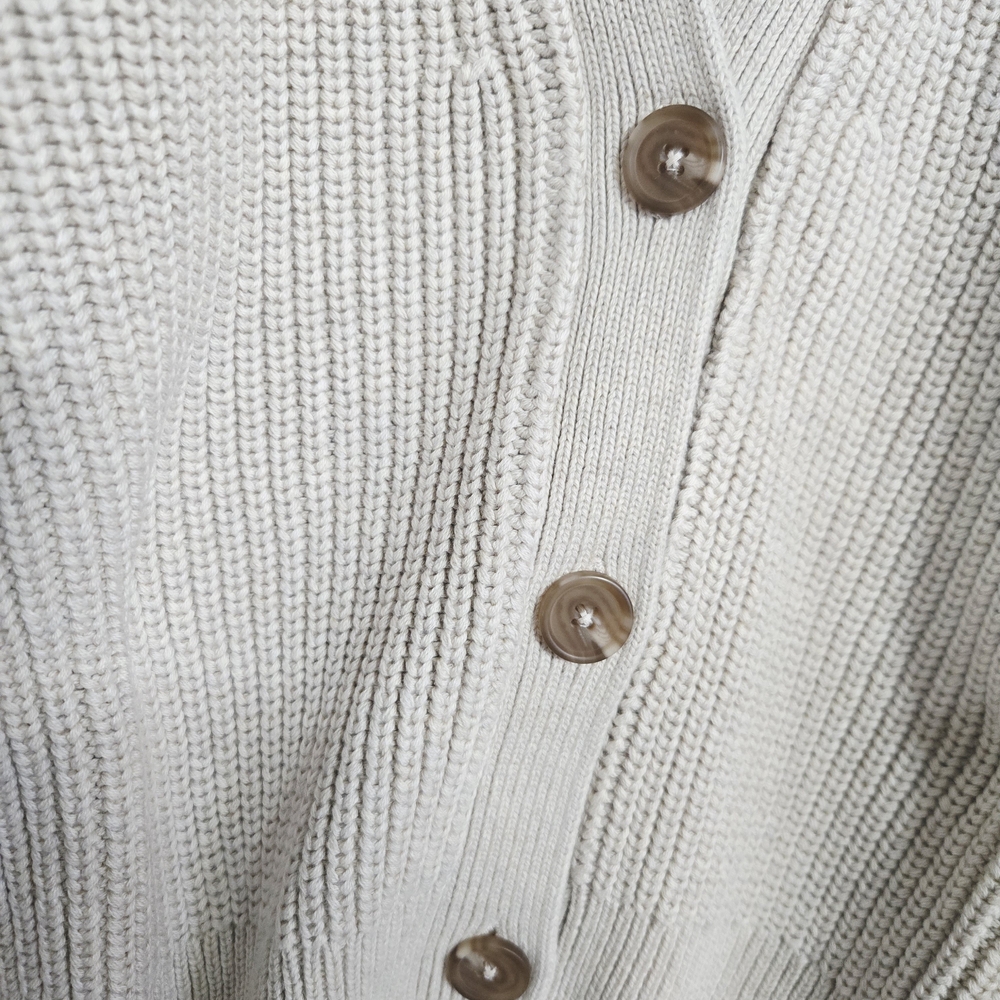 Quince 100% CottonWomen's Cream Cardigan Sweater - Picture 2 of 5